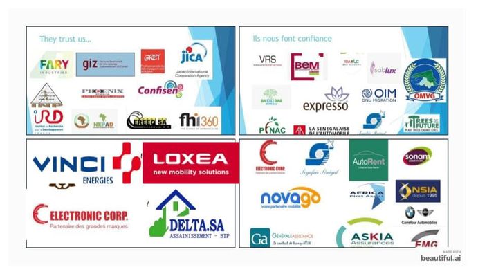 PHOTO : planche des logos clients